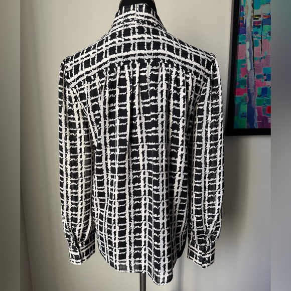 Ann Taylor Tie Neck Blouse - Picture 6 of 8